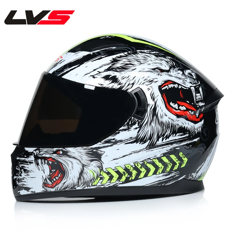 Профессиональный безопасный двойной объектив гоночный мотоциклетный шлем пересеченной страны полный шлем capaceteDOT утвержден casco moto - Цвет: b5