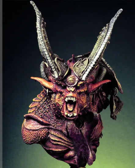 

Unassambled 1/6 ancient warrior bust with big base 1/6 Resin figure miniature model kits Unpainted