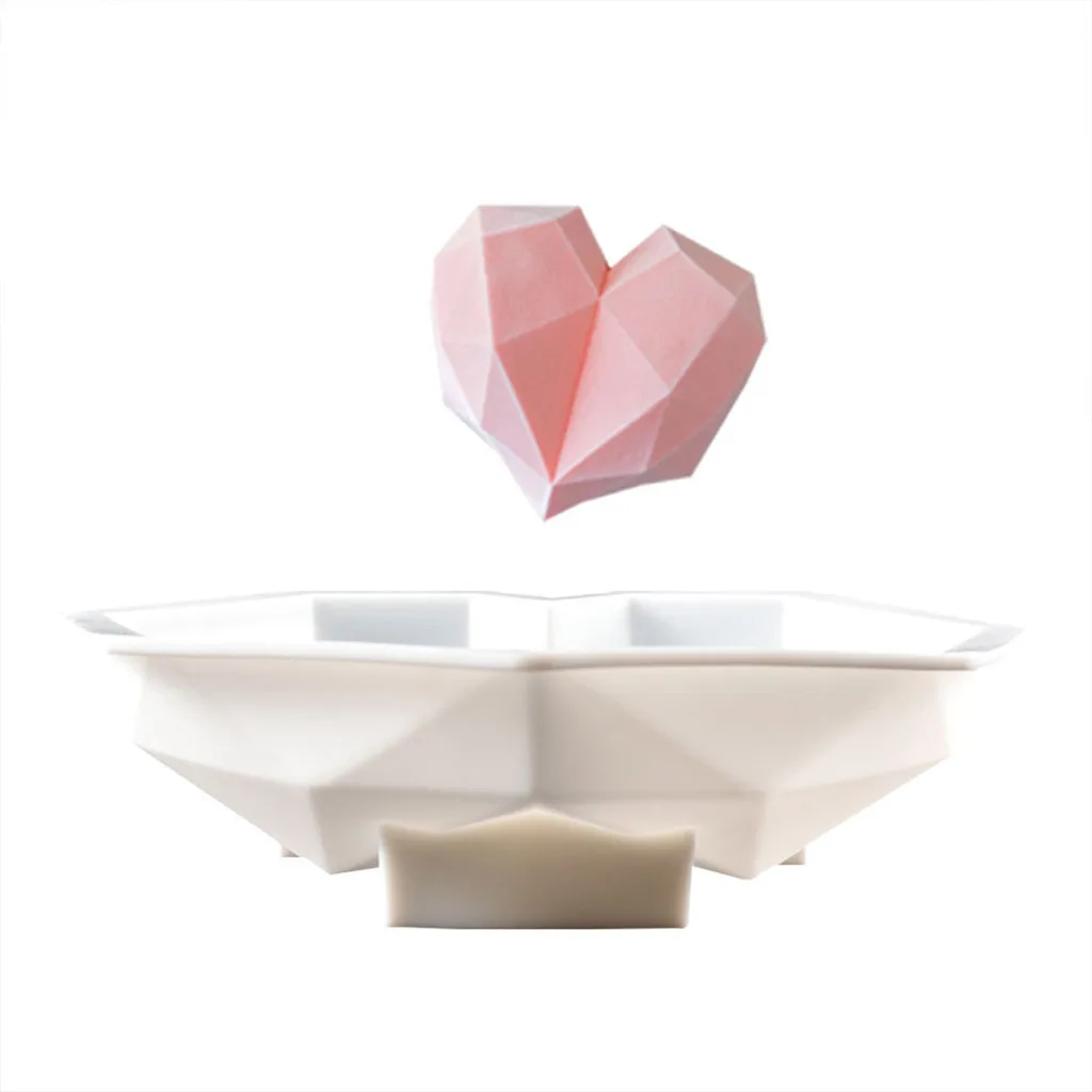 Chocolate Cake Tin Silicone Heart Shaped Dessert Mould Mousses Cheesecake DIY | Дом и сад