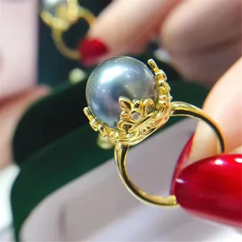 

Pearl Ring Settings 925 Sterling Silver Holder Adjustable Ring Settings Base Accessories DIY Ring Jewelry Making