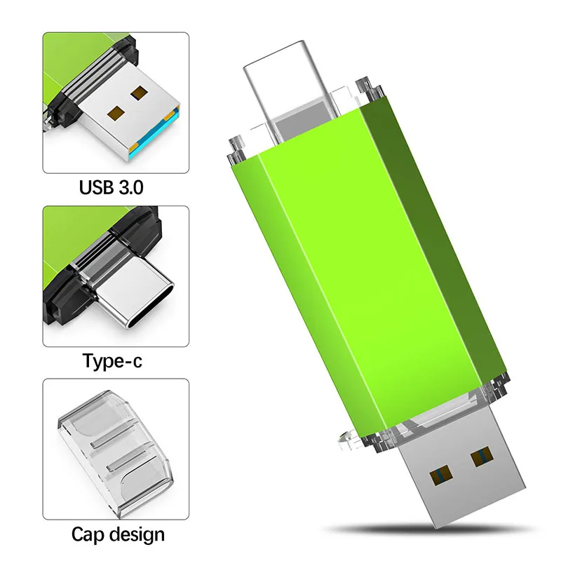 Флэшка высокоскоростная USB type C 3,0 32GB флэш-накопитель Usb 64GB 128GB 256GB Кле Android телефон memoria usb