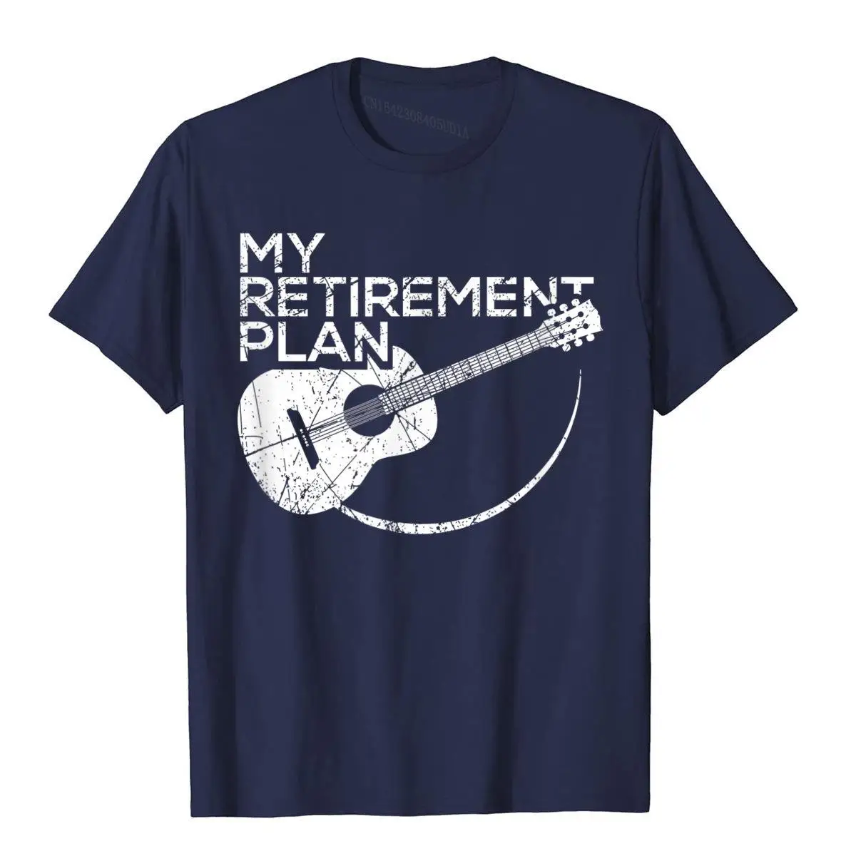 My Retirement Plan Guitar Funny Musicians Shirt T-Shirt__B7757navy