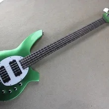 С фабрики высокого качества 5 струн для музыкантов, Бонго зеленый бас гитара с активными звукоснимателями-14-1221