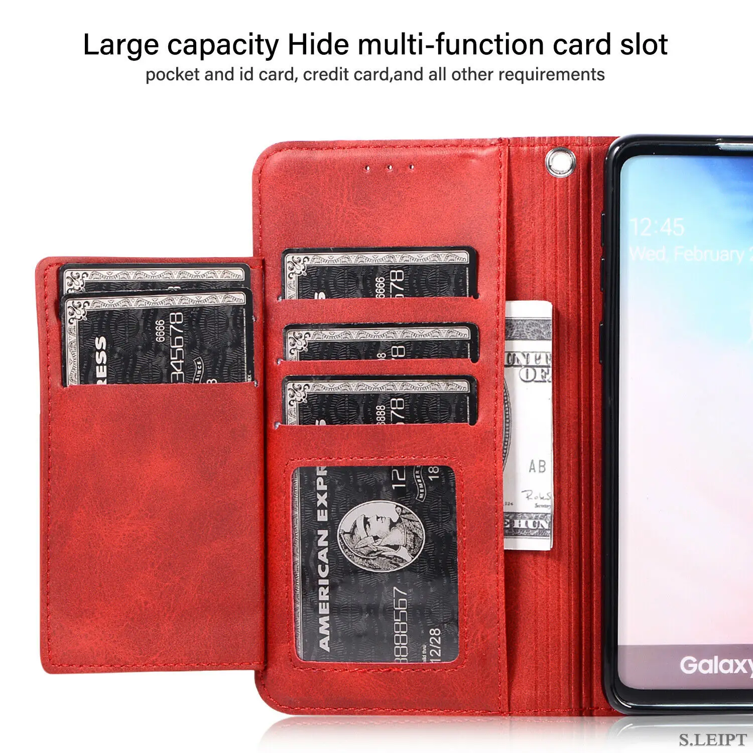 Чехол-кошелек для samsung Galaxy A70 A50 A40 A30 S10E S9 S8 Plus S7 Edge кожаный чехол на застежке-молнии для samsung Note 8 9