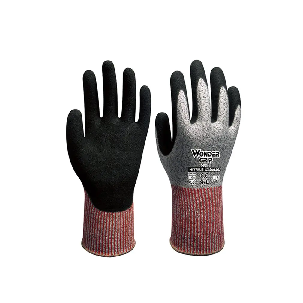 Guantes Duogeili Wonder Grip CE anticortes, protectores de manos universales de cinco niveles, resistentes al aceite y al desgaste, WG-777C