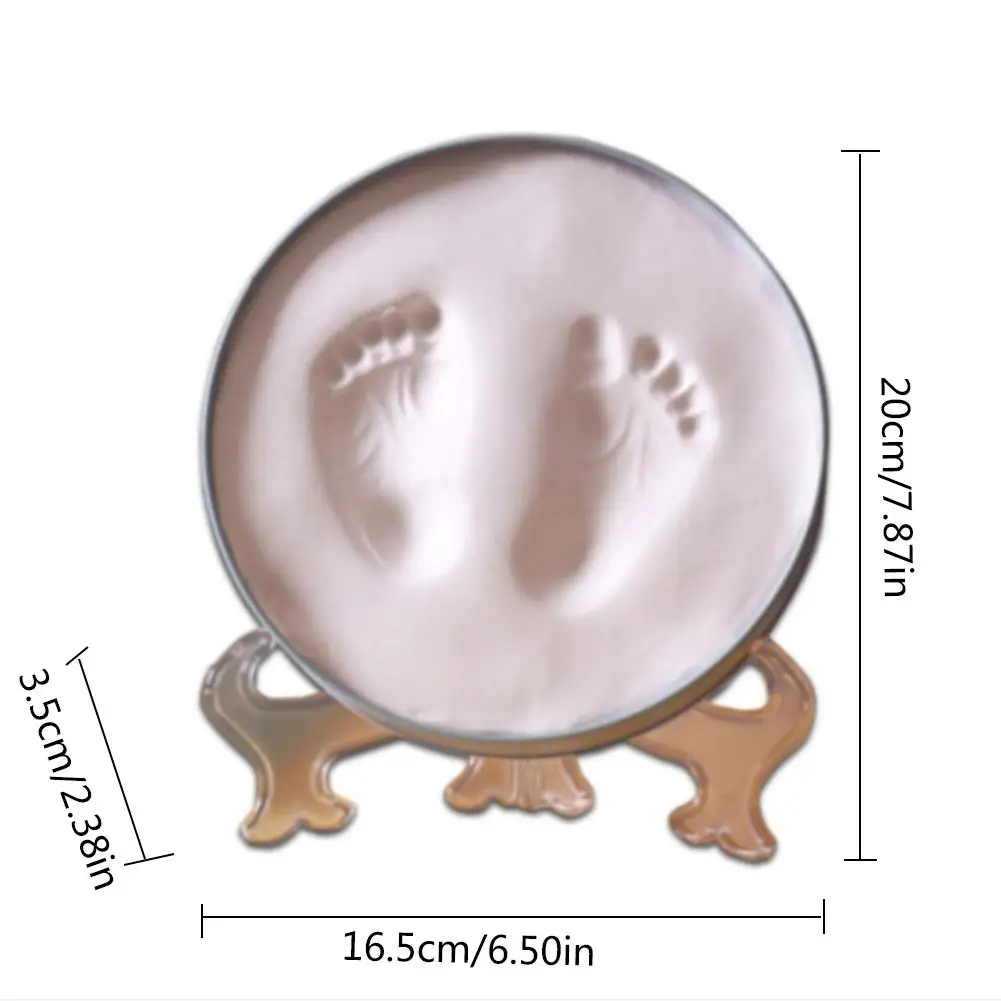  NewCute Baby Frame DIY Handprint Imprint Air Drying Soft Clay Footprint Kids Casting Parent-child H