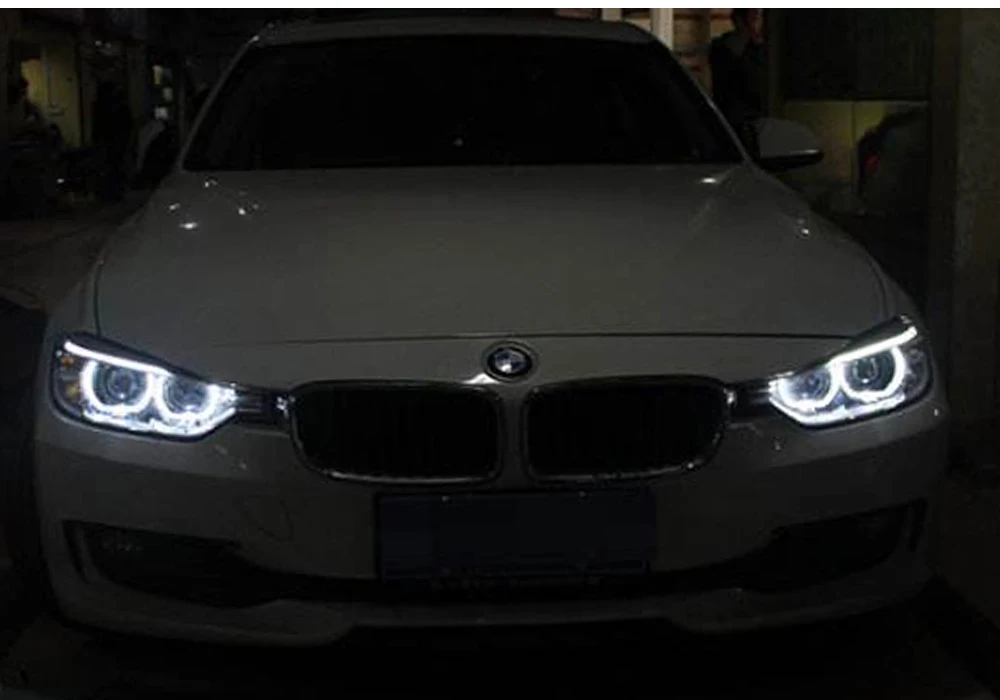 2 предмета в комплекте, для BMW E60 E61 E63 E64 E70 X5 E71 X6 E82 E87 E89 Z4 E90 E91 M3 Canbus Error Free светодиодный Ангельские глазки габаритные огни лампы