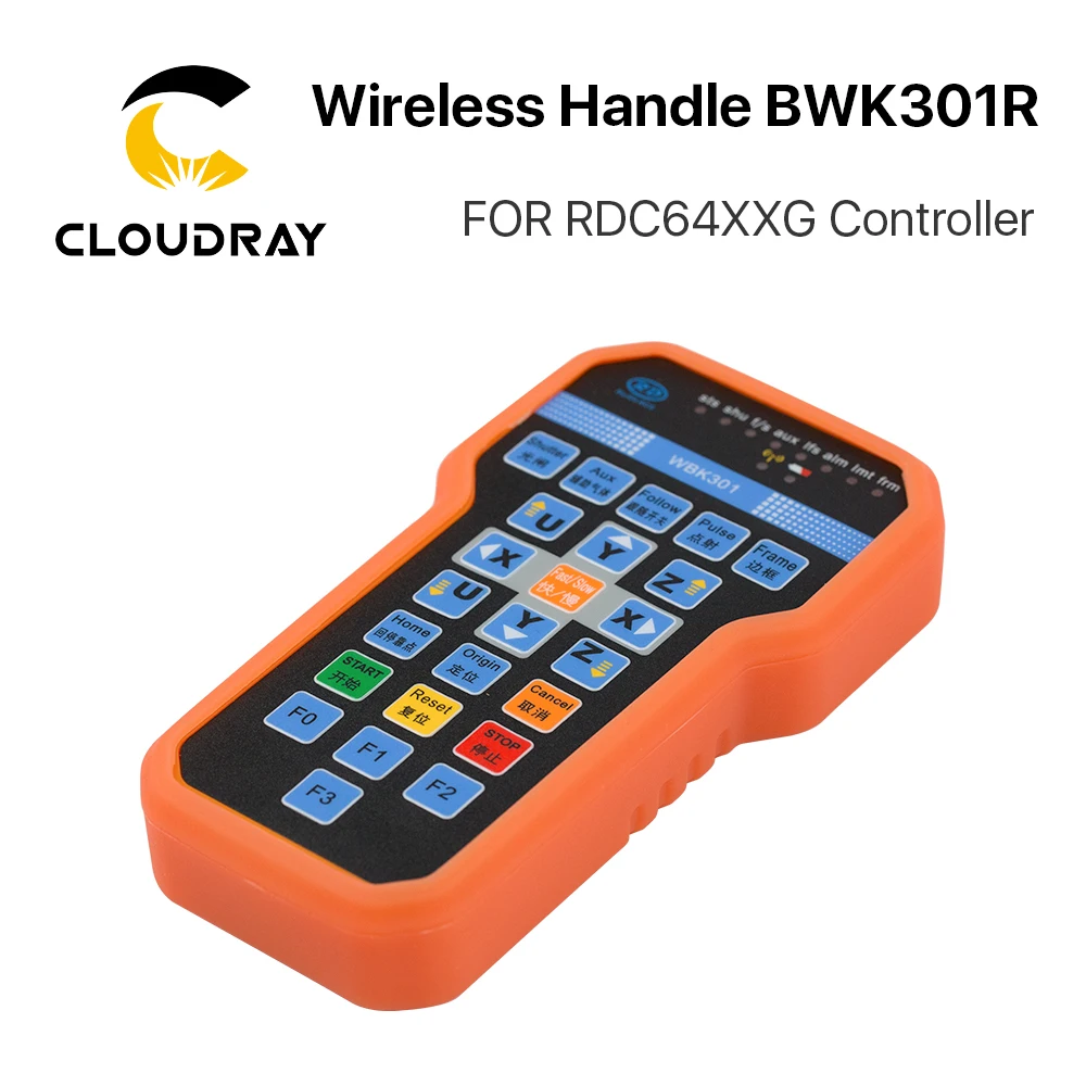Ruida Wireless Operating Handle BWK301R BWK301T for RDC6442G RDC6442S RDC6432G CO2 Laser controller