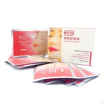 

12pcs Lip Anesthetic Paste Mask For Tattoo Permanent Makeup Accessories X7YB