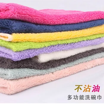

Dishcloth Dish Towel Hair Dishes Not Shed Thick Window Cleaning Furniture Kitchen Cleaning Water-Absorbing Cleaning cloth