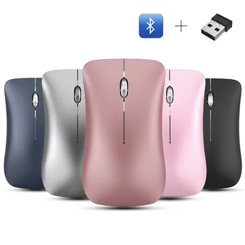 

2.4G Wireless Bluetooth Mouse Silent 1600DPI Pro Gaming Mouse For Macbook Air Pro Lenovo Rechargeable Computer Mouse Gamer