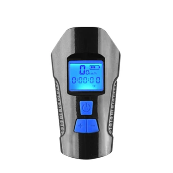 

HOT-Night Bicycle Light With Code Table Riding Flashlight Glare Headlights Waterproof Usb Rechargeable Speaker Light