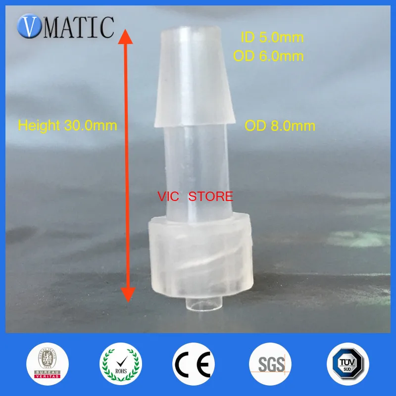 Free Shipping 100Pcs/Lot 1/4 Inch-Barb Male Luer Tapered Syringe Fitting (Polyprop) Lock Connector | Обустройство дома