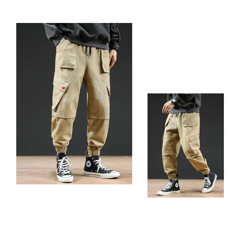 Streetwear Joggers Hip Hop Trousers Men Big Pocket Black Harem Pants Men Clothing Fashions Korean Style Jogger Pants Men