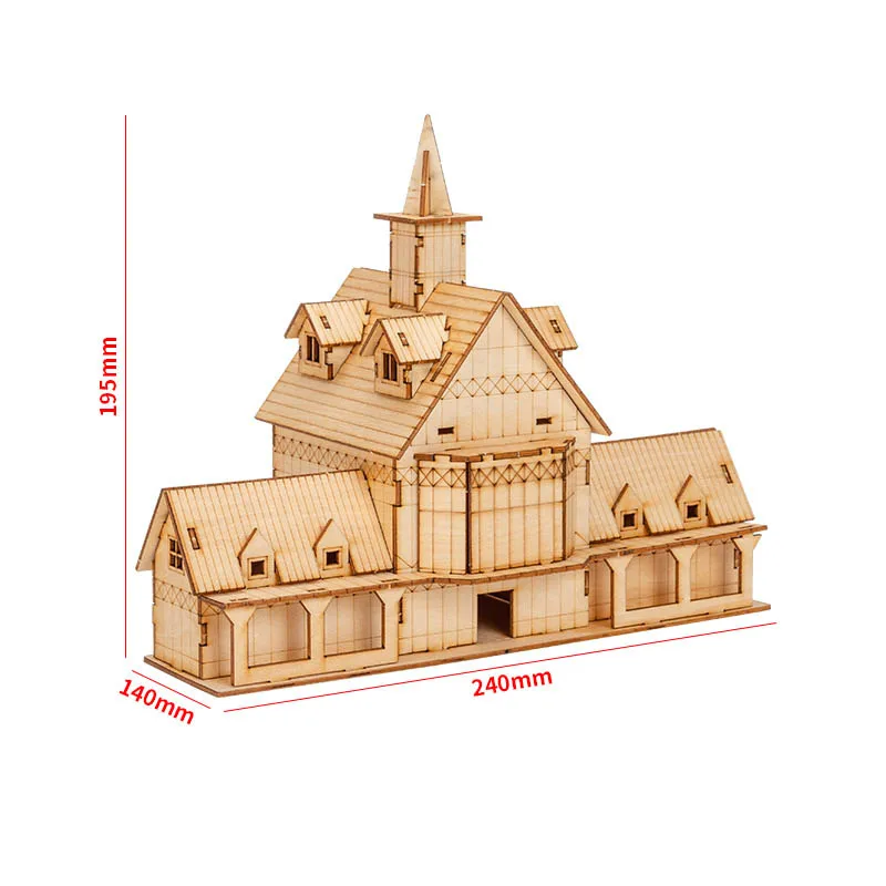 1-25-scale-Miniature-Architecture-Diorama-Wooden-Cabin-Assembly-Model ...