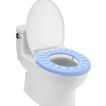 

Antibacterial Toilet Seat Glued type Case Warmer Toilet Accessories Washable Cute Embroidered Non-slip Toilet Seat Covers New
