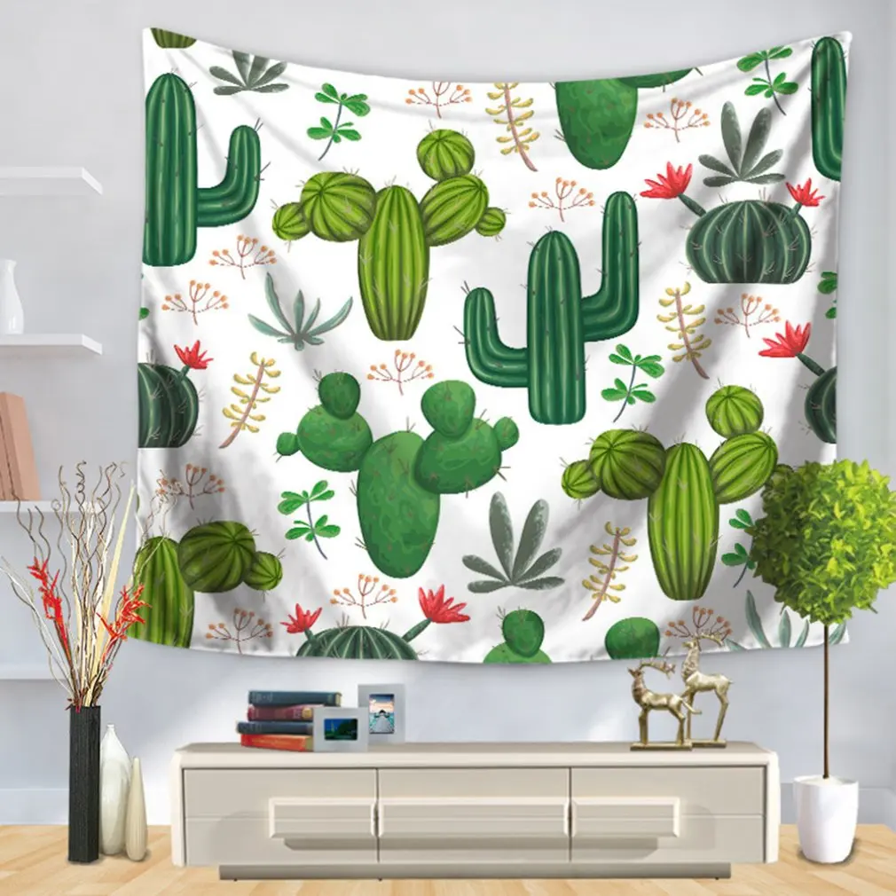

Personalized Cactus Pattern Tapestry Wall Hanging Indian Wall Decor Hippie Tapestries Throw Sheet Coverlet Beach Yoga Mat
