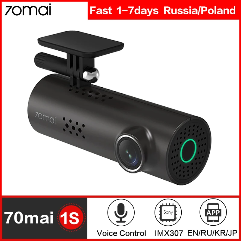 €36.55 20% de DESCUENTO|70mai dash Cam 1S Car DVR Cámara Wifi APP & inglés Control de voz 1080P HD Visión Nocturna g sensor 70 mai dashcam grabadora de vídeo-in Cámara DVR / de salpicadero from Automóviles y motocicletas on AliExpress 