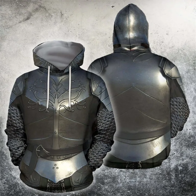 3D All Over Printed Knight Medieval Armor Men Hoodie Harajuku Fashion Hooded Sweatshirt Cosplay costume Autumn Unisex hoodies 3D All Over Printed Knight Medieval Armor Men Hoodie Harajuku Fashion Hooded Sweatshirt Cosplay costume Autumn Unisex hoodies