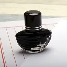 Гладкая пишущая перьевая ручка золотого цвета чернил Заправка стекла бутилированной школы студента офиса M17F