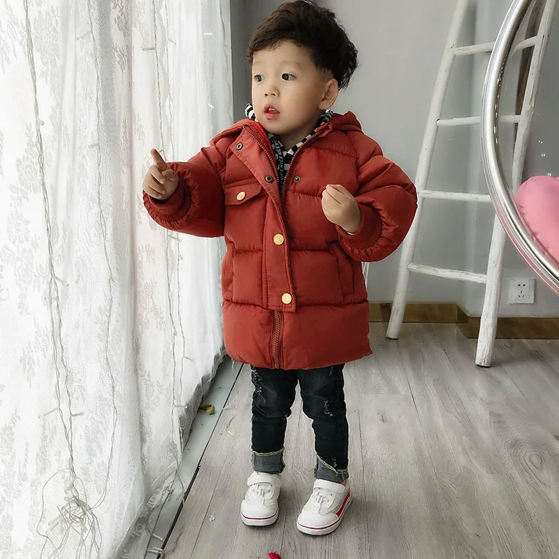 CROAL CHERIE Girls  Jacket For Kids Girls Outerwear Long Style Winter Parkas Warm Coat For Boys Children Baby Clothing (5)