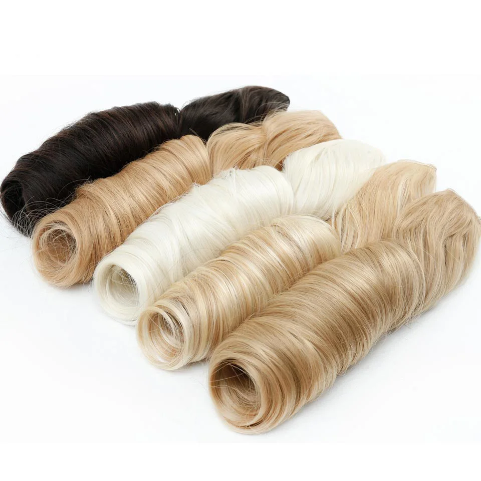Allaosify, длинные заколки для наращивания, синтетические натуральные волосы, волна воды, блонд, черный, 24 дюйма, для женщин, шиньоны, Омбре, заколки