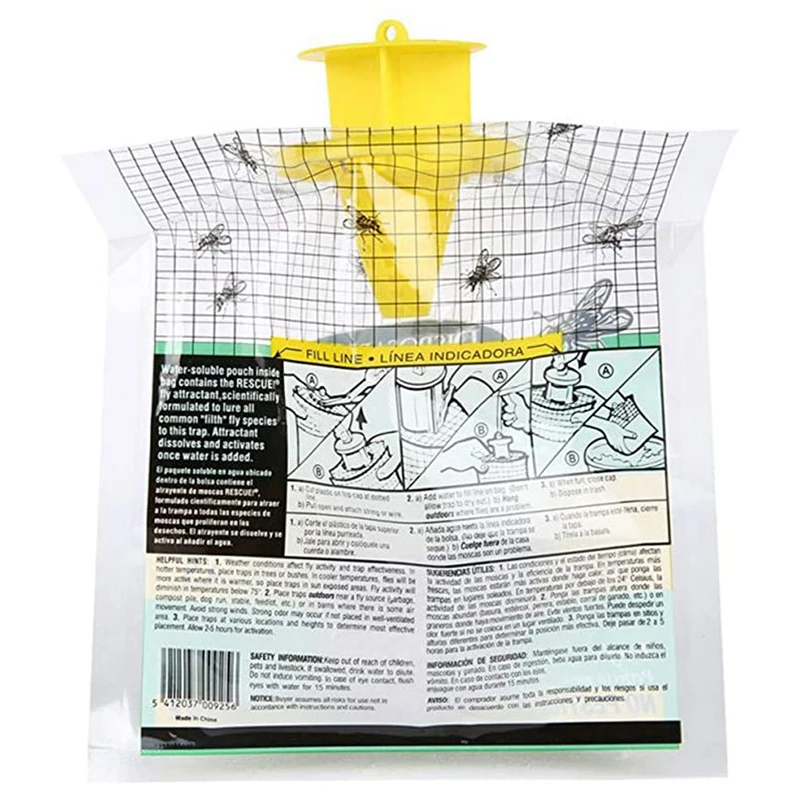 Fly Trap Bags Fly Catcher Insect Trap Hanging Bait Bag Catcher for Outdoor Garden Pest fly trap bag
