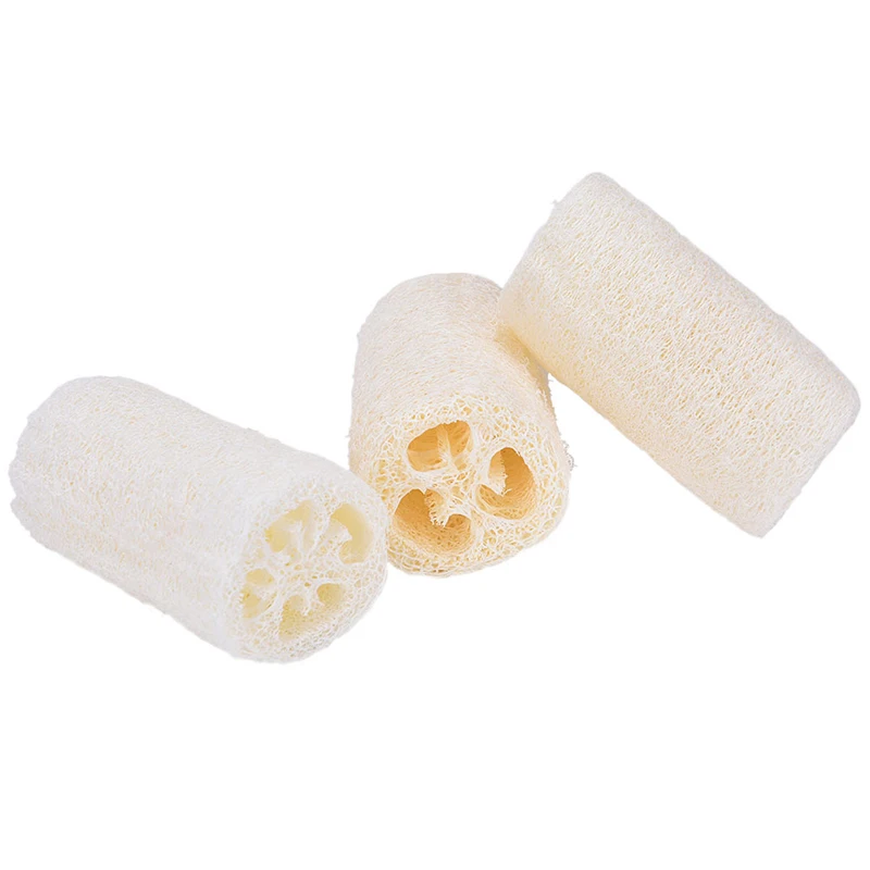 Натуральный Luffa Loofa Ванна Душ мыть горшок для тела чаша Губка скруббер
