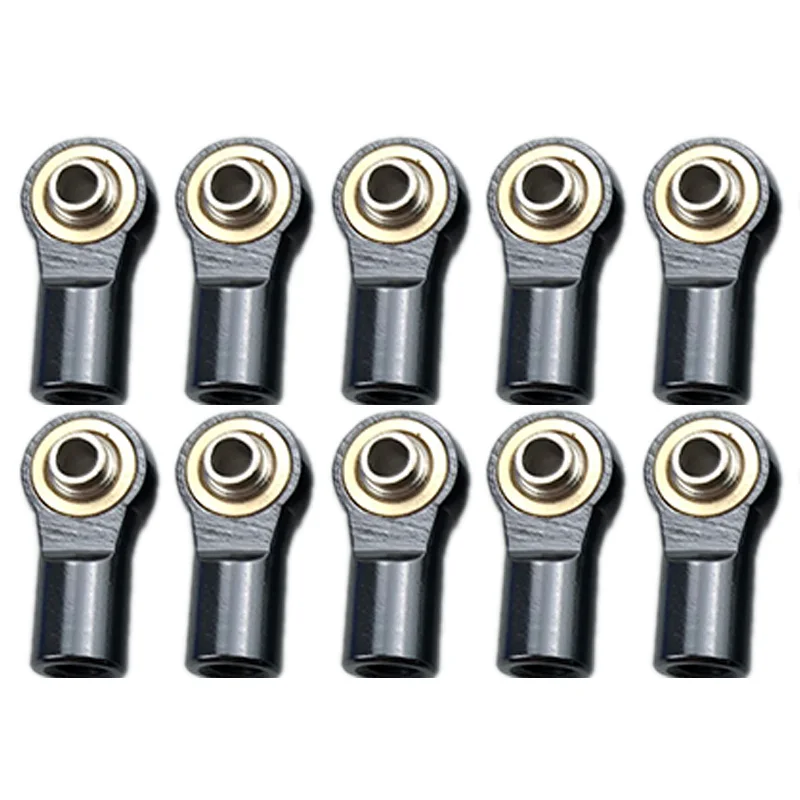 

10PCS Metal M4 Link Tie Rod End Ball Joint for 1/10 RC CAR AXIAL SCX10-II 90046 90047 TRX-4 F350 Rc01 D90