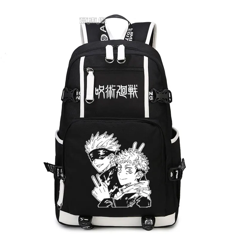Anime Jujutsu Kaisen Yuji Itadori Backpack Cosplay Canvas Bag Schoolbag Travel Bags
