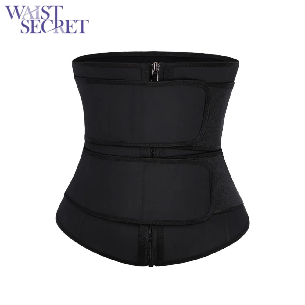 

WAIST SECRET Women Waist Trainer Neoprene Belt Cincher Body Shaper Tummy Strap Slimming Sweat Fat Burning Girdle Portable Pocket