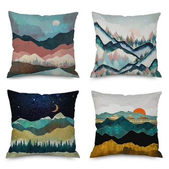 

4PCS Decorative Pillowcase Cushion Cover Square Outdoor Pillowcase for Sofa