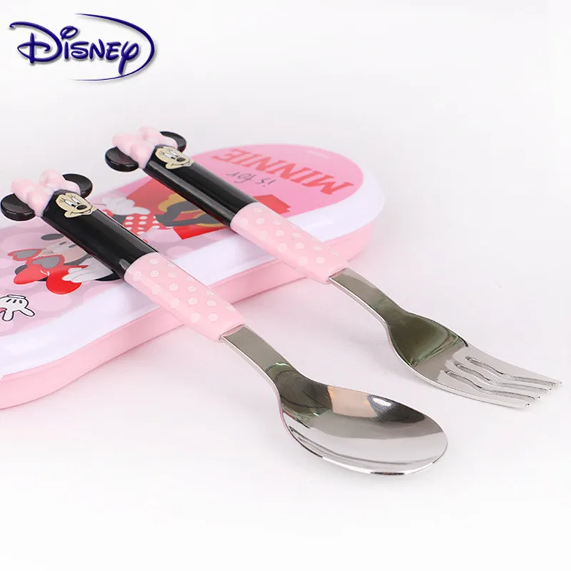 Обучающая ложка Disney для обучения еде детей 1-2 лет детские столовые приборы из