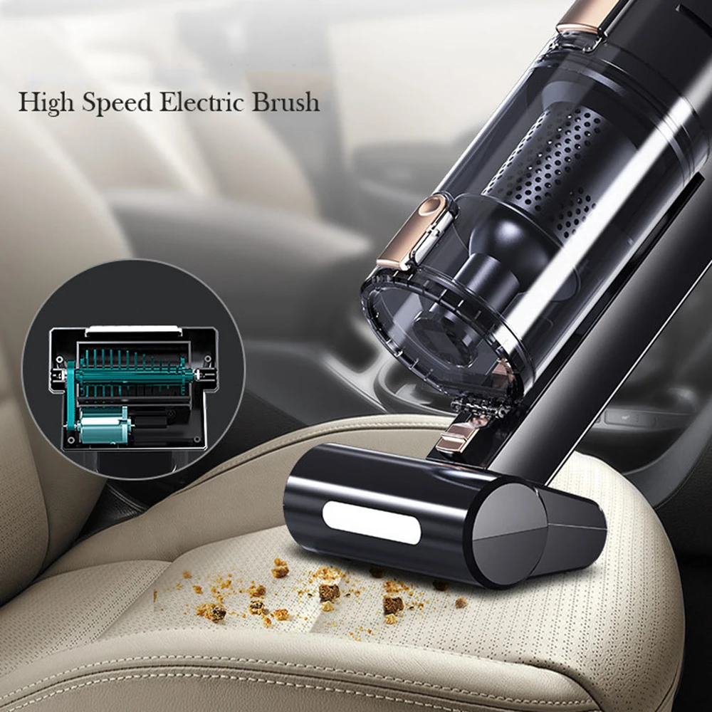 

120W 5000PA Car Vacuum Cleaner Wireless Wired Powerful Car Home Dual-purpose Charging Mini High Power Handheld Vacuums ASK610