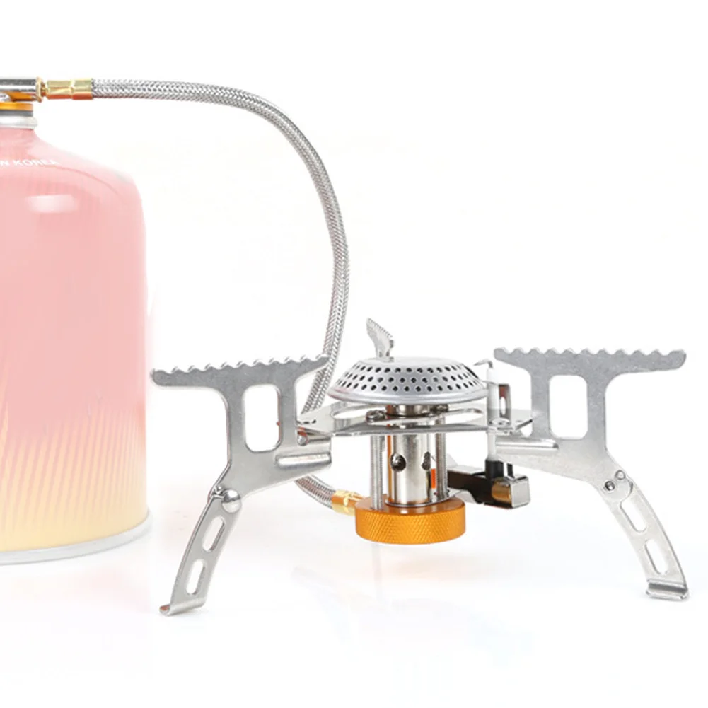 Foldable Outdoor Furnace Mini Camp Stove Portable Picnic Oven Stainless Steel Gas Stove