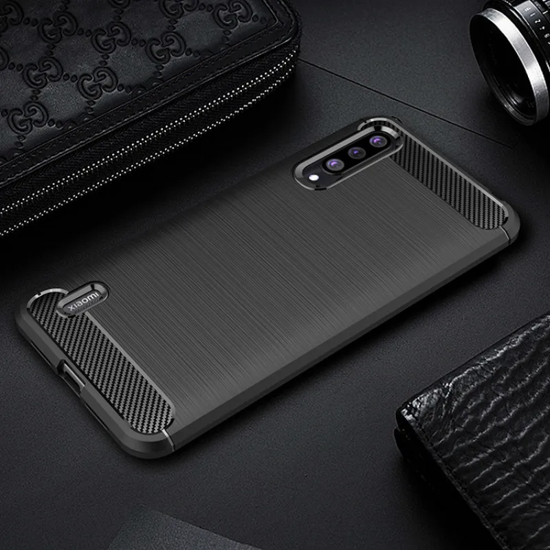 Xiaomi 9 lite Pro 8 SE CC9 E A3 бронированный чехол Redmi K20 Note 7 6 5 противоударный чехол-накладка из углеродного волокна TPU противоударный чехол