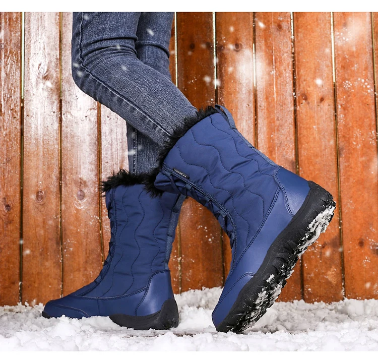 Winter Keep Warm Women Snow Boots Fashion Waterproof Women Shoes Comfortable Trend Hot Sale High Top Women Cotton Shoes