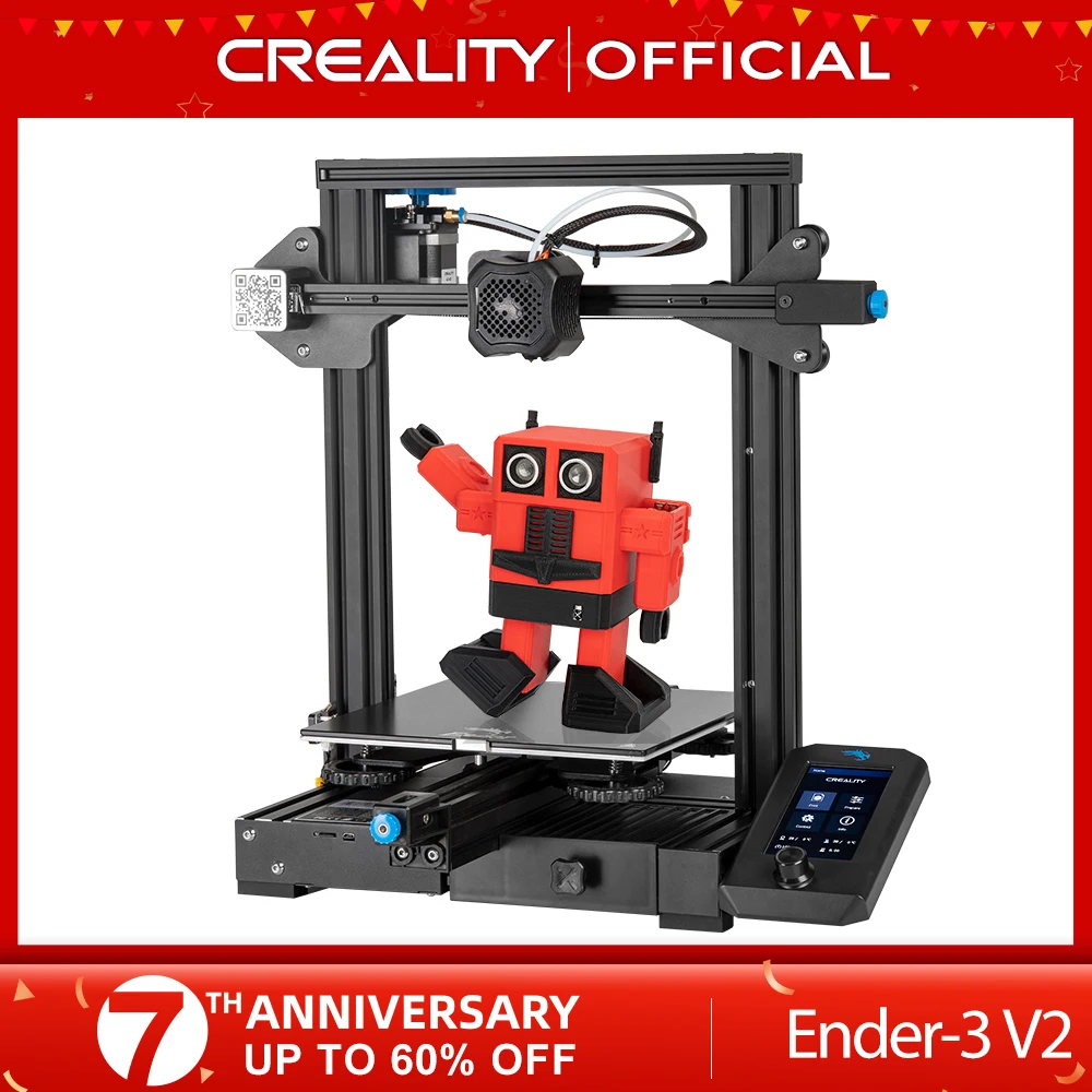CREALITY 3D Ender-3 V2 Mainboard With silent TMC2208 Stepper Drivers New UI&4.3 Inch