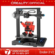 CREALITY 3D Ender-3 V2 Mainboard Mit stille TMC2208 Stepper Treiber Neue UI & 4,3 Zoll Farbe Lcd Carborundum Glas Bett 3D Drucker