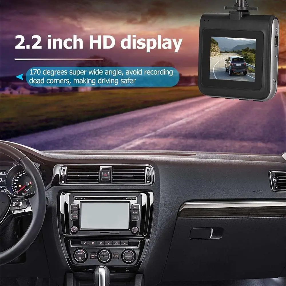 FHD 1080p Автомобильный видеорегистратор камера 170 градусов объектив ночного видения камера