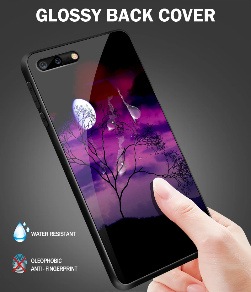 Для iPhone 5S, SE 6S 6 8 7 Plus XR XS MAX модные закаленные стеклянные раковины для Meizu M9 M6 M5 M8 Note 16th Plus ТПУ защитный чехол