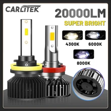 Светодиодная фара CARLITEK H11 H4 H7 9005 лм H8 9006 Дальний свет HB3 HB4 светильник 4300K 6000K 8000K универсальные led лампы для авто Светодиодная фара CARLITEK H11 H4 H7 9005 лм H8 9006 Дальний свет HB3 HB4 светильник 4300K 6000K 8000K универсальные led лампы для авто