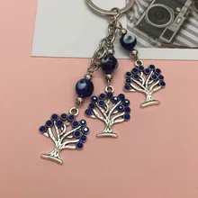 Турецкий голубой глаз бабочка железная башня Счастливое дерево брелок кулон Модные Сумки автомобильный подвесной орнамент