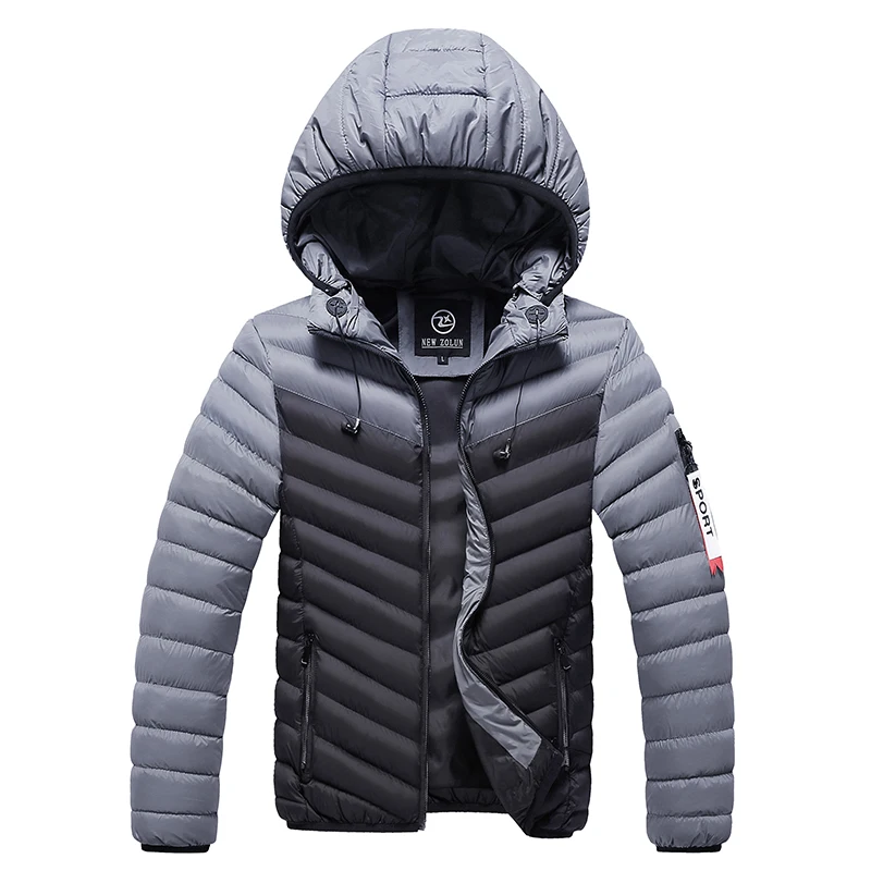 HQ993Black Зимние мужские куртки, пальто из хлопка, толстая Мужская теплая верхняя одежда с капюшоном, пальто, брендовая одежда, спортивная одежда на молнии, Мужское пальто, ветровка - Цвет: HQ993Black