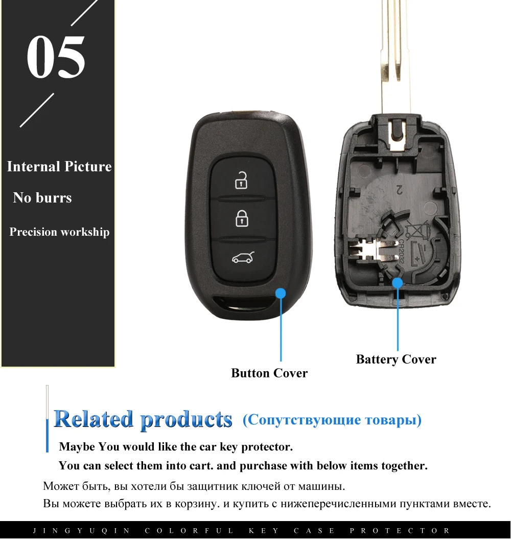 Keyforkess 3 pulsanti telecomando per auto portachiavi Shell per Renault Dacia Duster 2013 2014 2015 2016 -2018 HU136te VAC102 portachiavi sostituisci 12 Keyforkess 3 pulsanti telecomando per auto portachiavi Shell per Renault Dacia Duster 2013 2014 2015 2016 -2018 HU136te VAC102 portachiavi sostituisci - H2f2a9413aa484f9495059fc910f1f793E