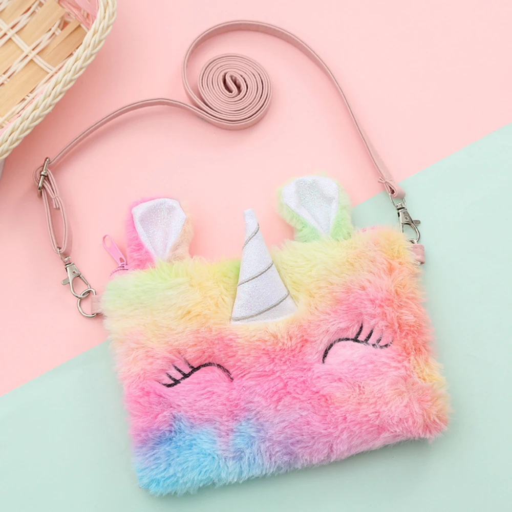 Children Girls Shoulder Bag Cute Unicorn Animals Messenger Bag Kids Keys Valentine&rsquo;s Day exquisite gifts for friends