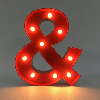 

LED Letter Light Vintage Circus Style Alphabet Light Up Sign & LED Night Light