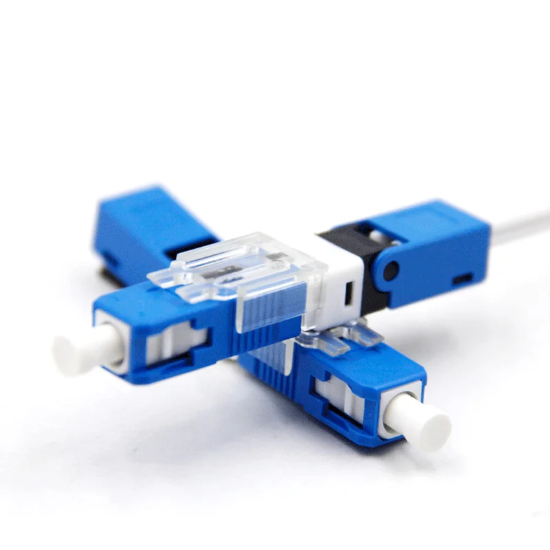 100 шт. FTTH SC UPC оптический fibe быстрый разъем SC PC FTTH волоконно-оптический Быстрый разъем встроенный тип ESC250D SC разъем