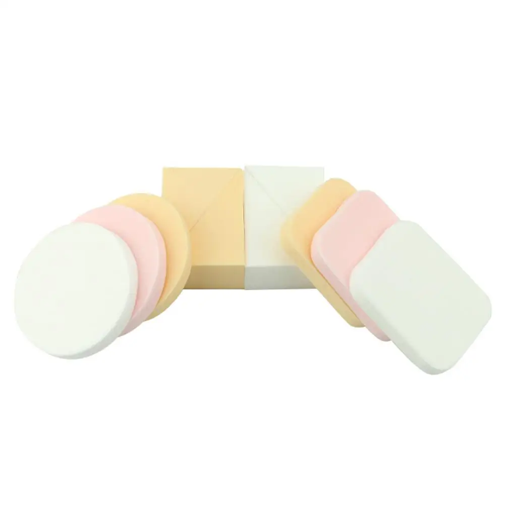 Яркий гламурный 10 шт макияж основа спонж для Макияжа Косметический пышный порошок Гладкая Красота косметический спонж для нанесения макияжа