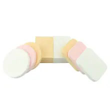 Яркий гламурный 10 шт макияж основа спонж для Макияжа Косметический пышный порошок Гладкая Красота косметический спонж для нанесения макияжа